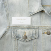 Moderne Elegante Rechthoek Naam Medewerker Naamplaatje (In situ)