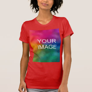Moderne, elegante rendy Sjabloon Upload je foto T-shirt