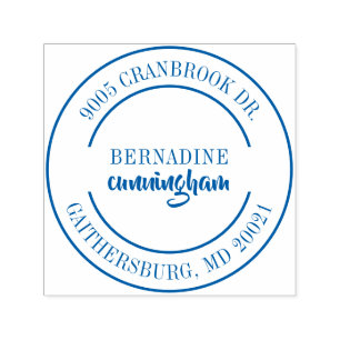 Moderne Elegante Retouradres Persoonlijk Zelfinktende Stempel