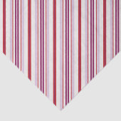 Moderne elegante rode en paarse strepenstof tissuepapier (Detail)
