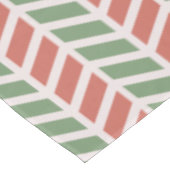 Moderne elegante rode groene pastel Kerstmis Tafelkleed (Gekanteld)