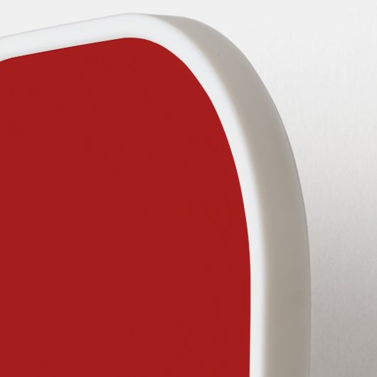 Moderne Elegante Rode Monogram Pickleball Paddle (Links Detail)