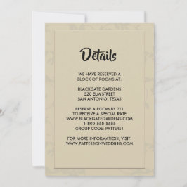 Moderne elegante romantische behuizing kaart