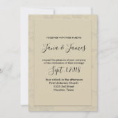 Moderne Elegante Romantische bruiloft Kaart (Voorkant)