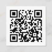 Moderne Elegante Romantische QR Code Bruiloft RSVP Informatiekaartje (Achterkant)