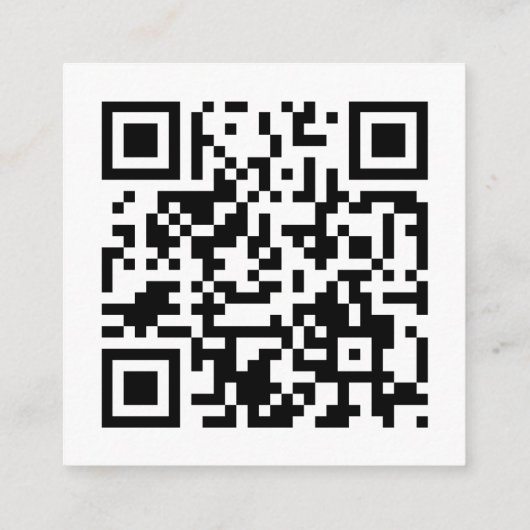 Moderne Elegante Romantische QR Code Bruiloft RSVP Informatiekaartje (Achterkant)