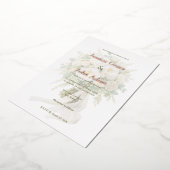 Moderne Elegante Roos  Folie Uitnodiging (Gedraaid)