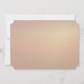 Moderne Elegante Roze Gouden Bloem Bruidsdouche Kaart (Achterkant)