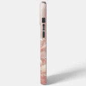 Moderne elegante roze gouden parels Case-Mate iPhone case (Achterkant / Links)
