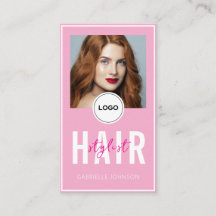 Moderne Elegante Roze Logo QR Code Kapper 