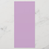 Moderne Elegante Roze Pioen Lila Bruiloftsmenu Menu (Achterkant)