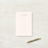 Moderne Elegante Roze Roze Maatwerk Post-it® Notes (Op bureau)