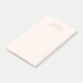 Moderne Elegante Roze Roze Maatwerk Post-it® Notes (Schuin)