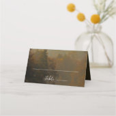 Moderne Elegante  Rustieke Fall Wedding Plaatskaartje (Voorkant)