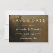 Moderne Elegante Rustieke Fall Wedding Save The Date (Voorkant)