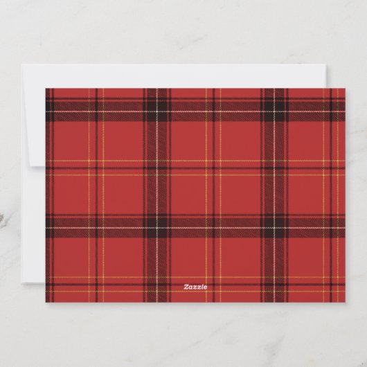 Moderne Elegante Rustieke Pine Custom Foto Kerstmi Feestdagenkaart (Achterkant)