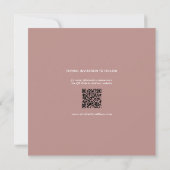 Moderne Elegante Rustieke Roze Fotocollage Trouwda Save The Date (Achterkant)