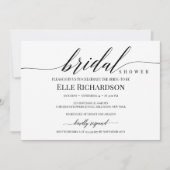 Moderne, elegante, rustige script brdial douche kaart (Voorkant)