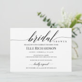 Moderne, elegante, rustige script brdial douche kaart (Staand voorkant)