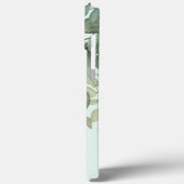 Moderne elegante salie groene eucalyptusbladeren Case-Mate iPhone case (Achterkant / Links)