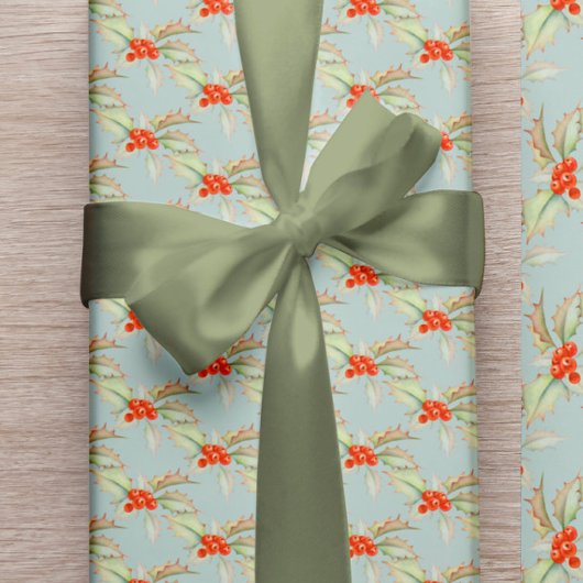 Moderne elegante salie groene kerstverpakking satijnen lint