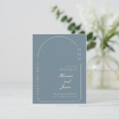 Moderne Elegante Save the Date Trouwkaart Kaart (Staand voorkant)