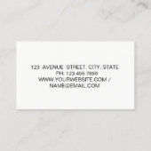 Moderne elegante schaar Zilveren Glitter Stappen Visitekaartje (Achterkant)