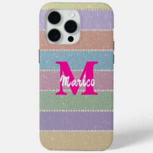 Moderne elegante schattige eenvoudige glanzend iPhone 15 pro max hoesje