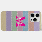 Moderne elegante schattige eenvoudige glanzend Case-Mate iPhone case (Achterkant (horizontaal))