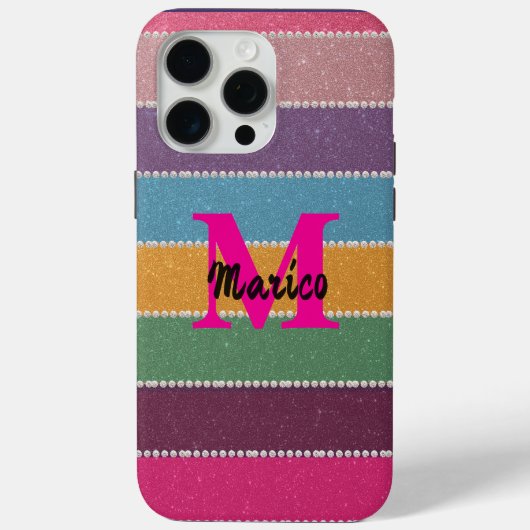 Moderne elegante schattige eenvoudige glanzend Case-Mate iPhone case (Achterkant)