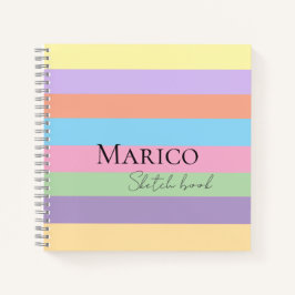 Moderne elegante schattige eenvoudige glanzend notitieboek