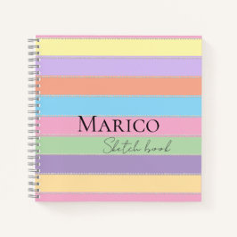 Moderne elegante schattige eenvoudige glanzend notitieboek