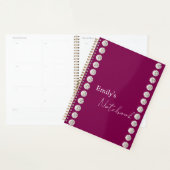 Moderne elegante schattige eenvoudige glanzend planner (Display)