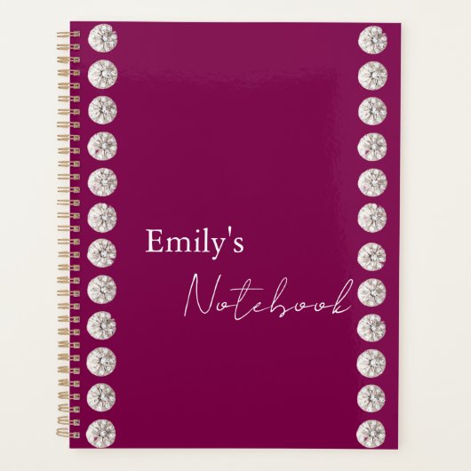 Moderne elegante schattige eenvoudige glanzend planner (Voorkant)