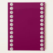 Moderne elegante schattige eenvoudige glanzend planner (Achterkant)