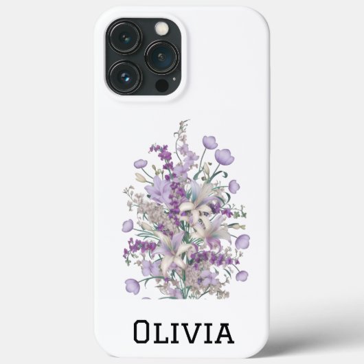 Moderne elegante schattige meisjesachtige simpele Case-Mate iPhone case (Achterkant)
