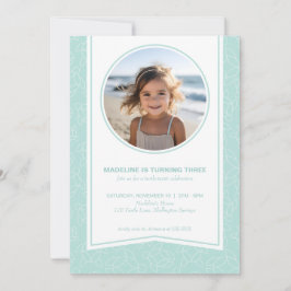 Moderne elegante schildpad patroonfoto kaart