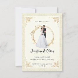 Moderne Elegante Schone Minimalistische Bruiloft Kaart