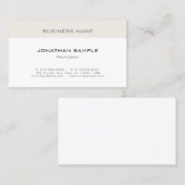 Moderne, elegante, schone ontwerplaptop voor profe visitekaartje (Voorkant / Achterkant)