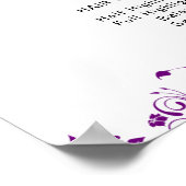 Moderne Elegante Schoonheidssalon prijzenlijst Pos Poster (Hoek)