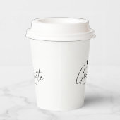Moderne Elegante Script Afstudeerfeest Papieren Bekers (Rechts)