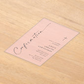 Moderne Elegante Script Bevestiging Acryl Uitnodigingen (Laagn)