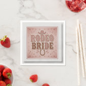 Moderne Elegante Script Bruid's Laatste Toast Bach Servet (Insitu)