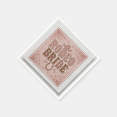 Moderne Elegante Script Bruid's Laatste Toast Bach Servet (Hoek)