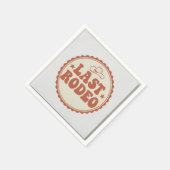 Moderne Elegante Script Bruid's Laatste Toast Bach Servet (Hoek)