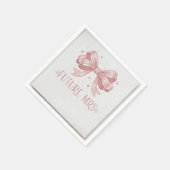 Moderne Elegante Script Bruid's Laatste Toast Bach Servet (Hoek)
