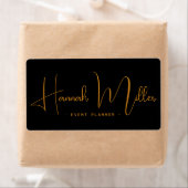 Moderne Elegante Script Evenement QR Code Zakelijk Etiket (Insitu)