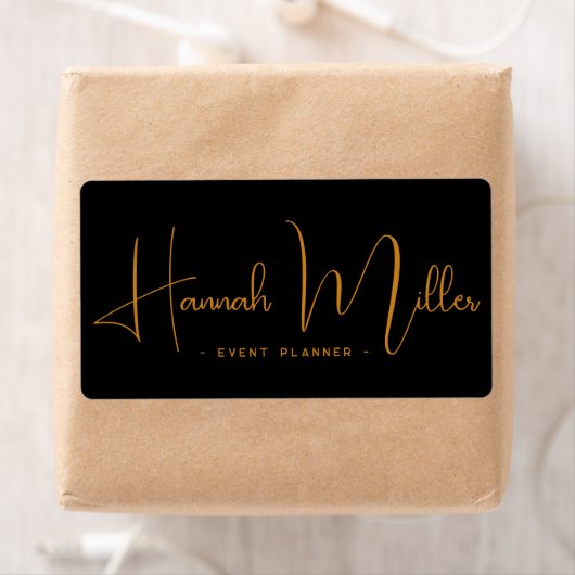 Moderne Elegante Script Evenement QR Code Zakelijk Etiket (Insitu)