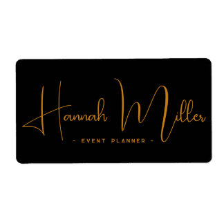 Moderne Elegante Script Evenement QR Code Zakelijk Etiket