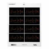 Moderne Elegante Script Evenement QR Code Zakelijk Etiket (Full Sheet)
